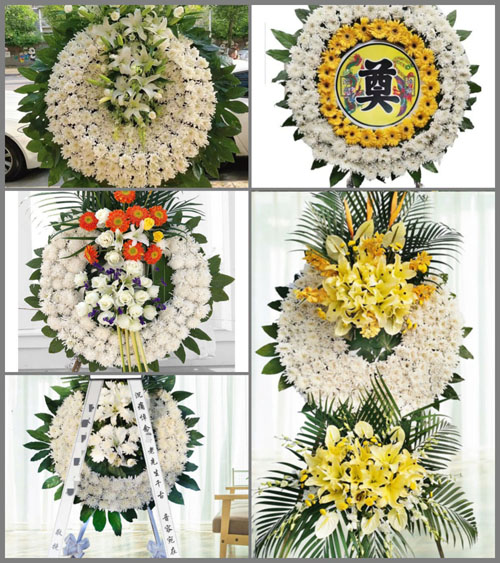广东汕尾市陆丰市内湖镇西陂村花圈速递